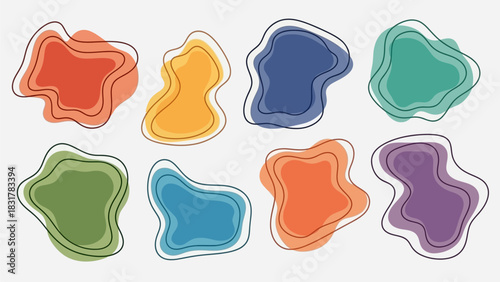 A vibrant watercolor cloud of blended colors against a transparent background.