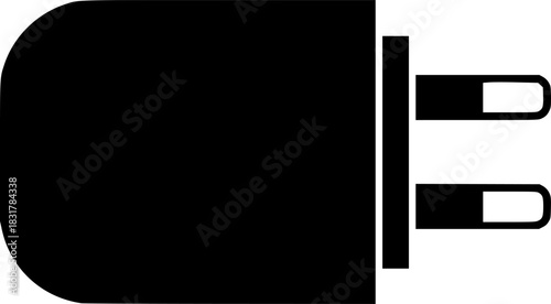 Charger Plug Silhouette Illustration