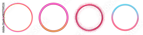 Abstract Gradient Circles: Backgrounds and Design Elements
