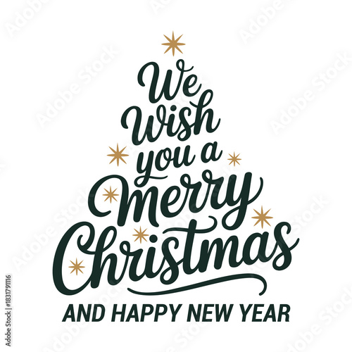 Merry Christmas vector text Calligraphic Lettering.Merry Christmas and Happy New Year Background Vector illustration.