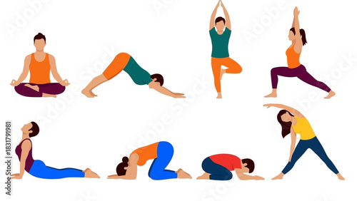 Diverse Yoga Poses A Comprehensive Collection for Fitness and Wellness