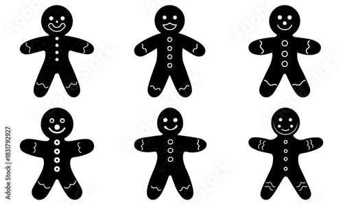 Festive gingerbread men delight, a holiday treat for everyone! Use this modern, scalable design to add a touch of sweetness to your project this season