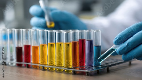 Forensic toxicology analysis: Scientist reviewing chemical trace results
