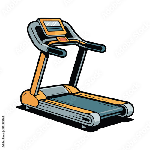 A treadmill for indoor running or walking, perfect for fitness routines in any weather.