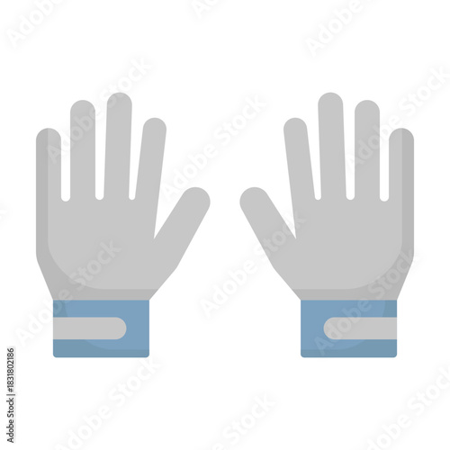 Sport Gloves Vector icon which can easily modify or edit