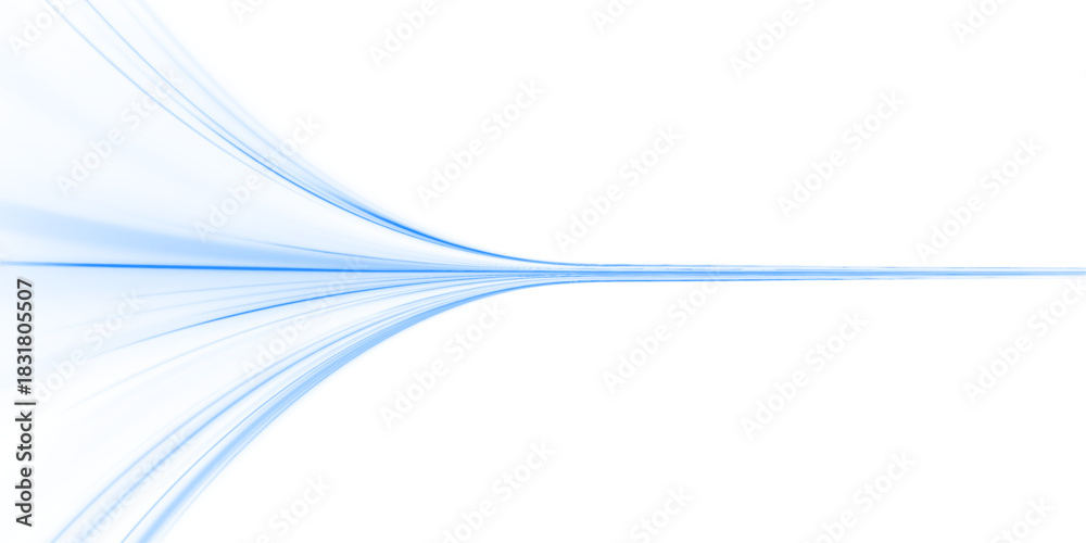 Fototapeta premium PNG glowing color streaks curve and twist across a transparent background. Vector neon lines flow with motion, forming dynamic trails. Bright arcs and lines show speed and energy.