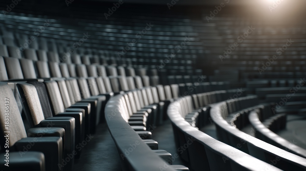 Obraz premium Empty auditorium seats