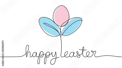 Minimalist continuous line drawing of a delicate green sprout emerging from the earth symbolizing growth and new beginnings