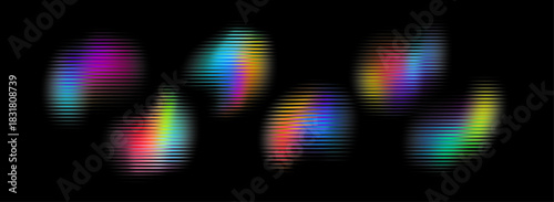 Colorful Circles Abstract Lights And Neon Glow. Bokeh Rainbow Pattern Background. Artwork suitable for posters and web use, crafted for mood and flair vector illustration background