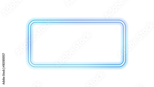 Abstract neon border with purple and pink gradient lights. Center is transparent for creative use. Great for posters, flyers, or social media visuals. Png. Vector illustration.