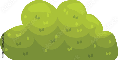 Lush green foliage forms a dense bush, adding vibrancy to a natural garden setting