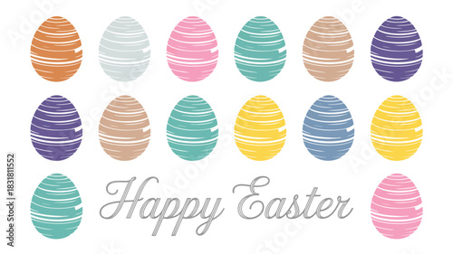 A repeating grid of eggs with a sophisticated metallic finish presented in a clean modern design