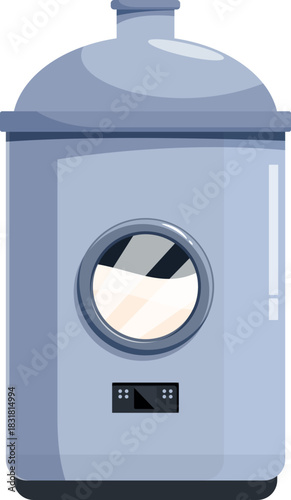 Large milk tank storing fresh dairy, ensuring quality and preservation for processing