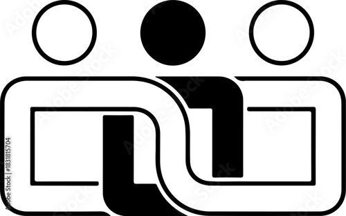 3d graphic of a creative idea symbol made of many spheres