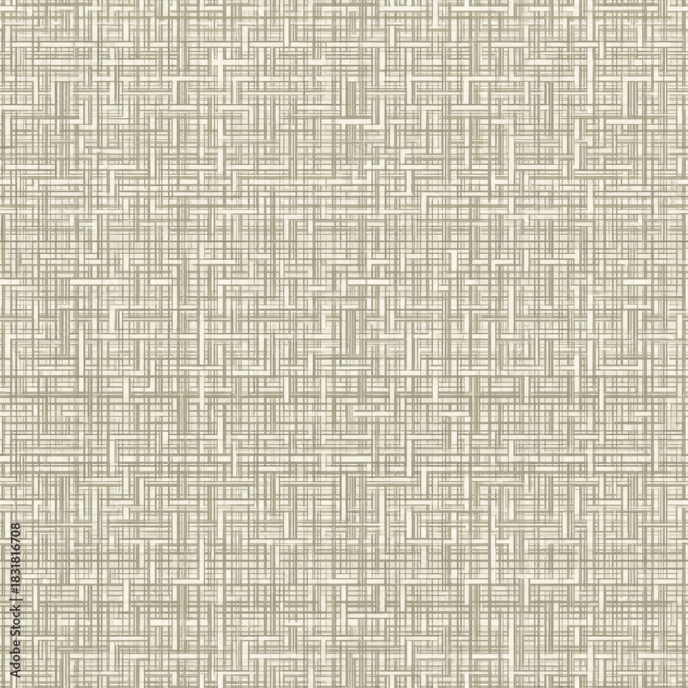 Fototapeta premium Beige Geometric Abstract Pattern Background with Interwoven Lines.