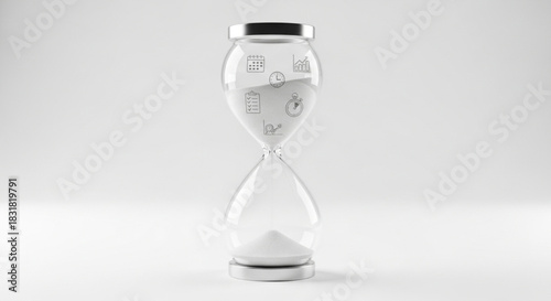 hourglass with sand