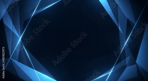 Blue minimalist abstract gradient background