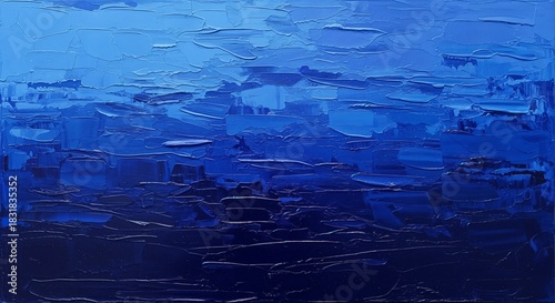 Blue minimalist abstract gradient background