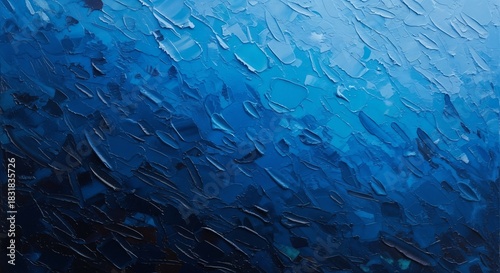 Blue minimalist abstract gradient background