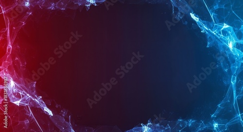 Blue and red minimalist abstract gradient background