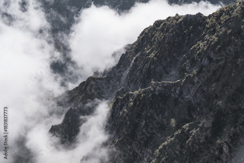 日本の山岳風景