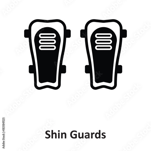 Shin Guards Vector icon which can easily modify or edit