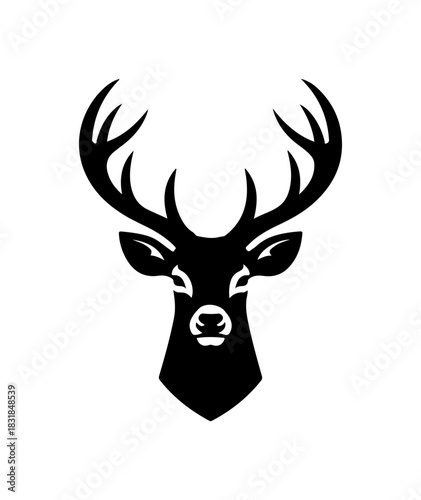 Stunning deer head logo for outdoor brand identity