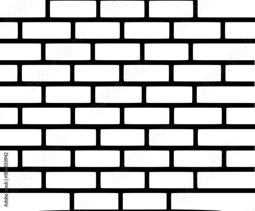 Timeless Texture: Brick Wall Vectors | Clean, isolated vector art for creative projects.