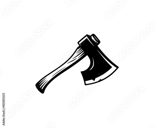 Timeless Tool Wilderness: Chopping Axe | Clean, isolated vector art for creative projects.