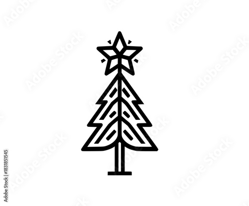winter solstice symbol light renewal | Clean, isolated vector art for creative projects.