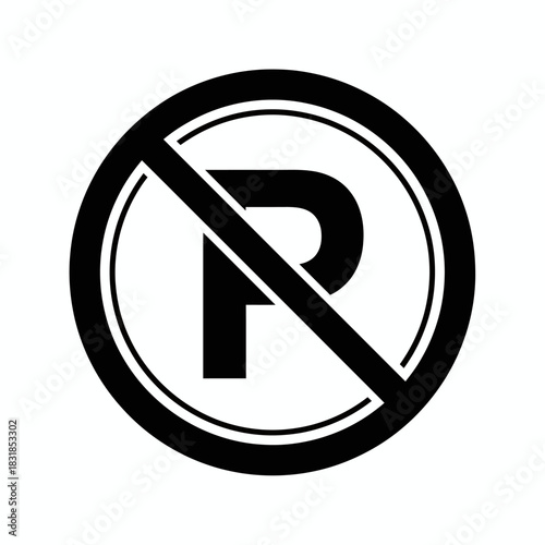 No Parking Sign Icon