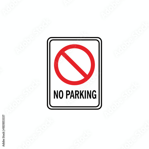 No Parking Sign Icon