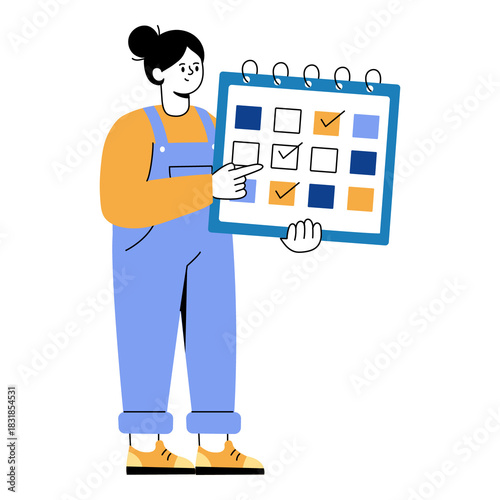 Holding Calendar PNG File On transparent background 
