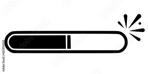 Project Completion Starburst Timeline Icon Vector