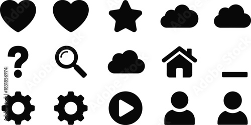 set of vector icons for daily life use