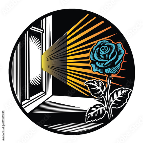 black and white abstract