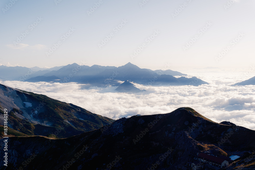 Fototapeta premium 日本の山岳風景