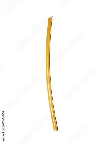 Handcrafted Beeswax Taper Candle – Isolated on a Transparent Background