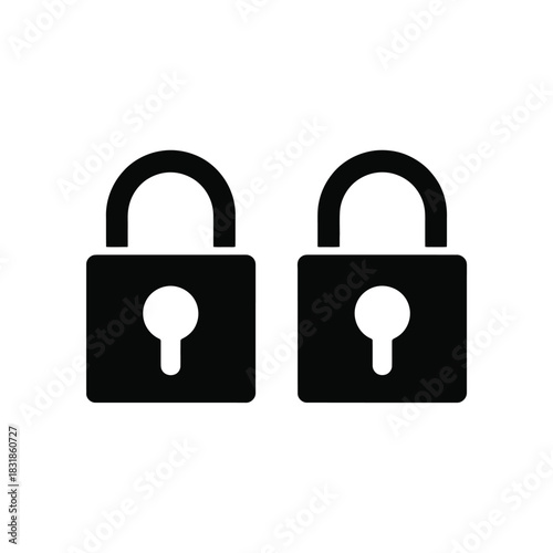 Two black padlocks stand as symbols of security and protection.
