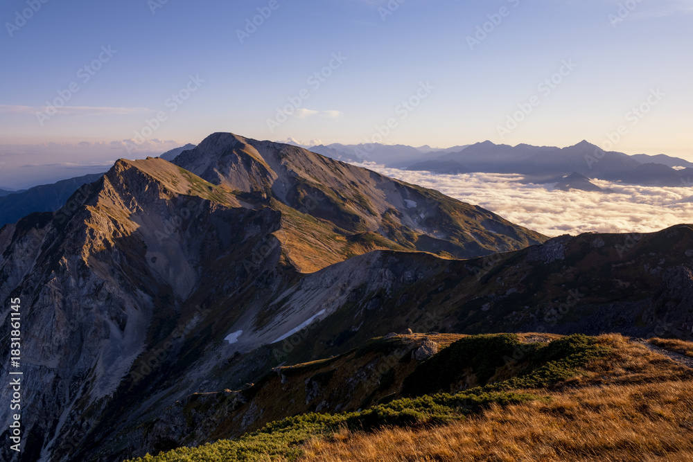 Obraz premium 日本の山岳風景