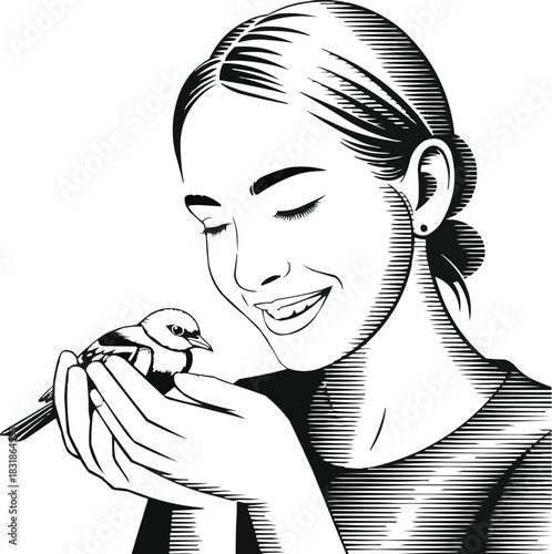 girl with a cup of coffee