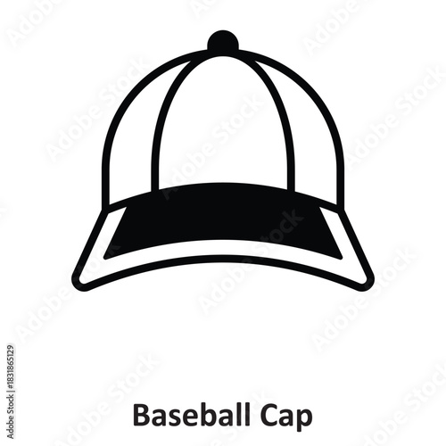 Baseball Cap Vector icon which can easily modify or edit