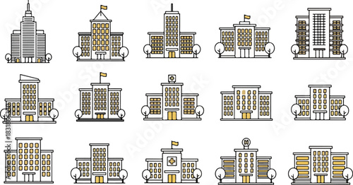 Construction worker tying boots before starting work on site