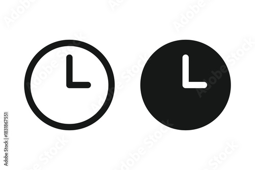 Clock icon set. Clock vector icon page symbol. Clock sign symbol. Time icon. Stopwatch timer icon set
