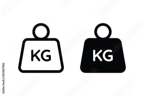 Weight icon. Weight kg icon symbol vector. Weight heavy kg icon. Kilogram weight icon