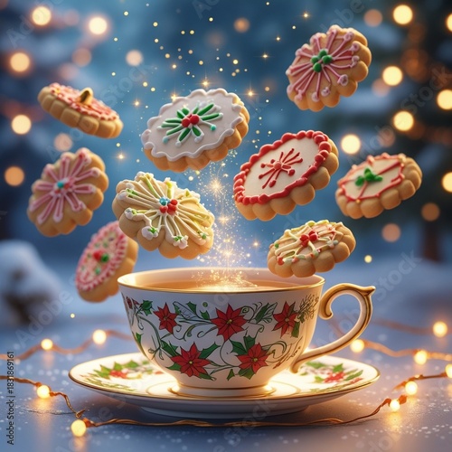 cup of tea and cookies