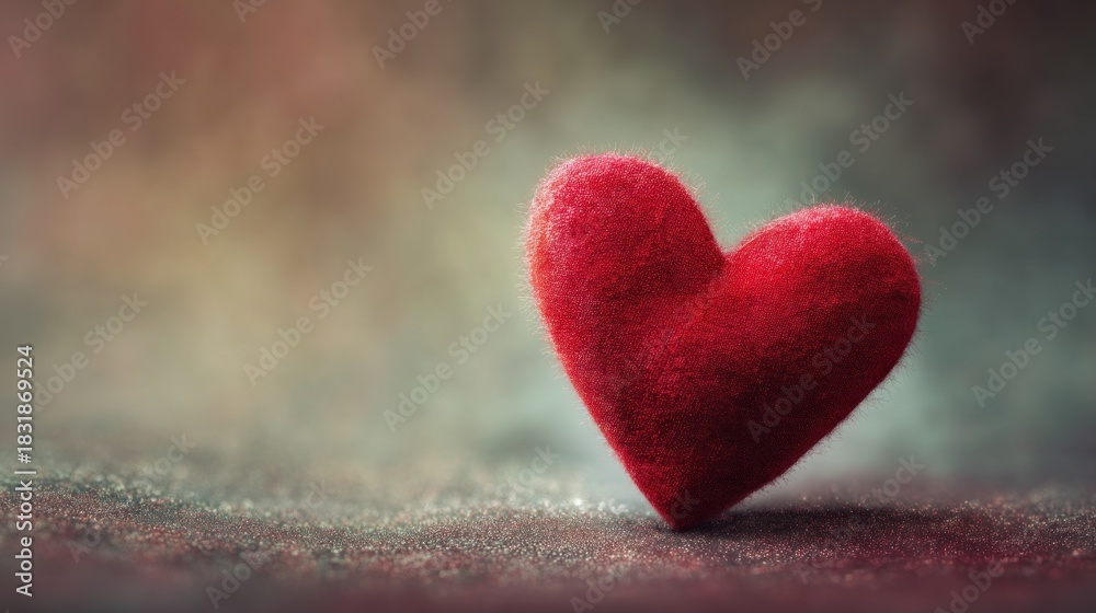 Fototapeta premium Red heart object