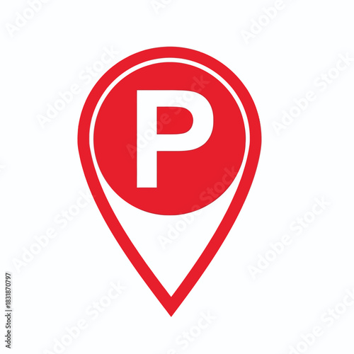 Parking Location Pin Icon, map pointer icons Free Download Parking Location Pin Icon, map pointer icons - GFXLoad