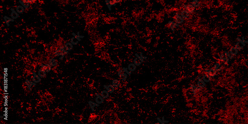 Dark red scratch and crack grunge distressed dust wall background. panorama dark red stone marble slate backdrop vintage background. pattern and texture of cracks, scratch rusty wall and chip.