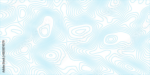 Abstract colorful contour wave lines topographic background, lines map seamless pattern, modern wallpaper texture and realistic design used for banner and posters, mountain relief geographic pattern.